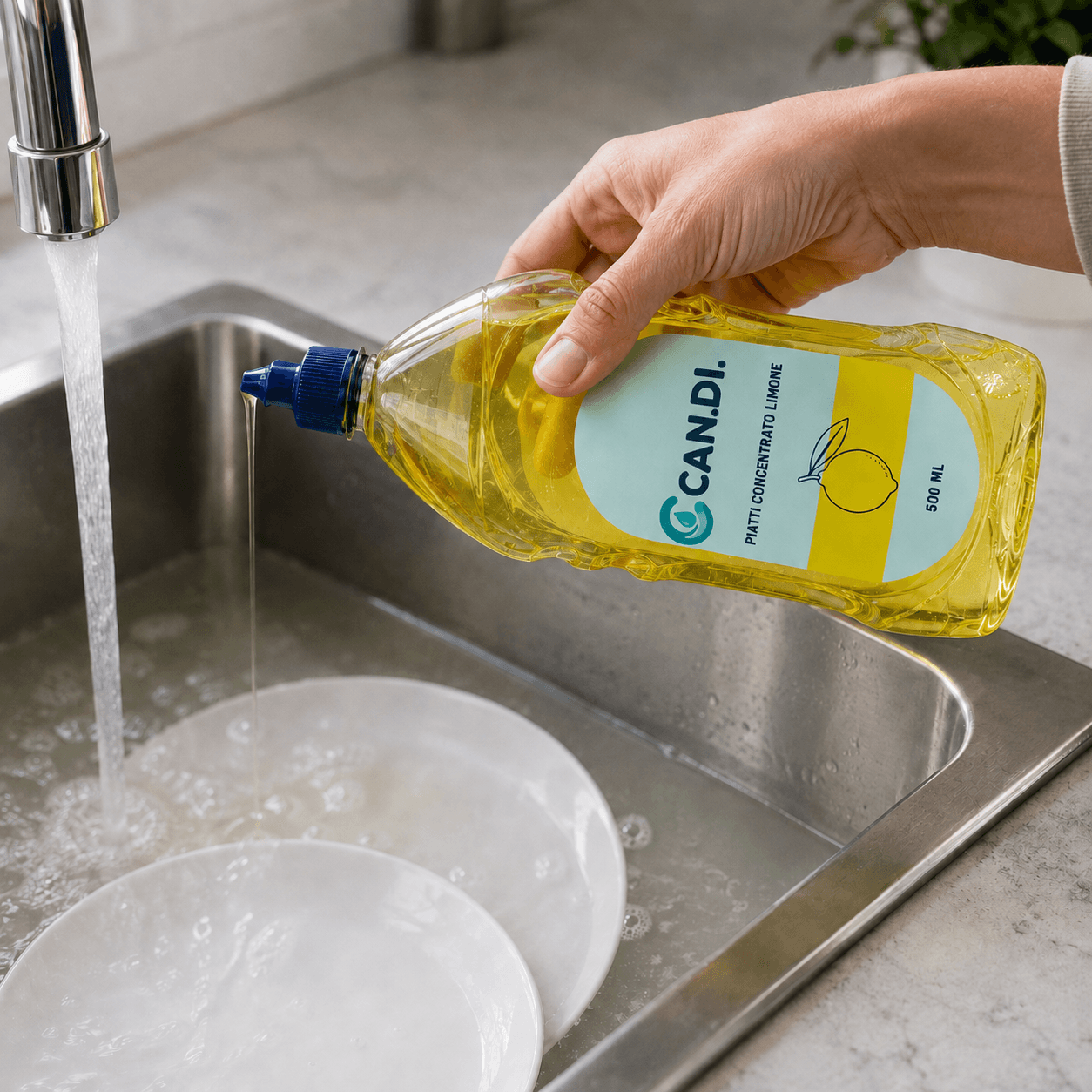 Detersivo Piatti Concentrato Limone 500 ml – miniatura 3