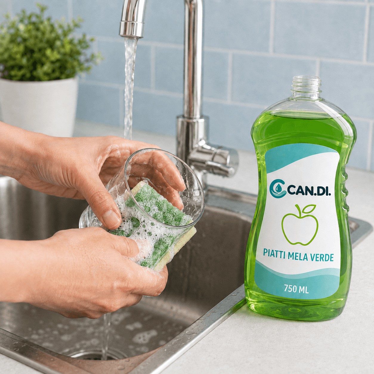 Detersivo Piatti Mela Verde 750 ml – miniatura 3